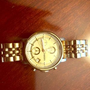 Fossil Watch Goldtone